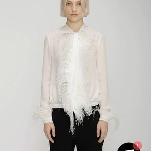 Christopher Kane Feather Blouse NWT